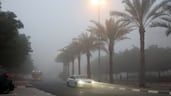 Fog across parts of the UAE led to a red alert being issued. All photos: Chris Whiteoak / The National