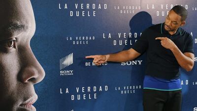 US actor Will Smith attends photocell on January 27, 2016, for the movie Concussion at the Villamagna Hotel in Madrid, Spain. Ballesteros / EPA