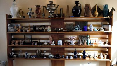 The Library's antique collection. Photo by Kareem Al Dafaa.