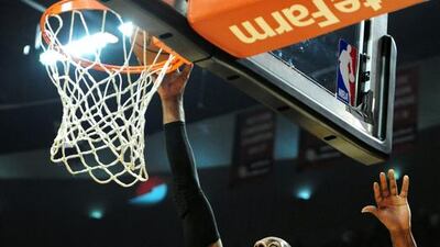 LaMarcus Aldridge, right, has been a force for Portland as they have won three of four games from Houston in their play-off series. Steve Dykes / AFP