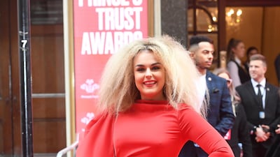 Singer Tallia Storm arrives at The Prince's Trust Awards held at the London Palladium on March 11, 2020. EPA