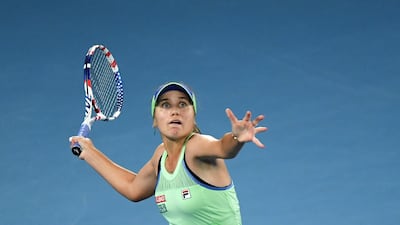 Sofia Kenin during the final in Melbourne. Getty