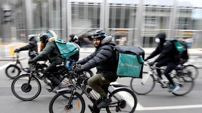 Deliveroo reported a 114 per cent surge in orders to 71 million in the first three months of 2021. Reuters