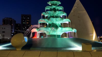 The Fountain Circle along Al Maryah Street and Zayed The First Street in Abu Dhabi. Victor Besa / The National