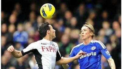Chelsea striker Fernando Torres, right, had another frustrating day at Stamford Bridge against Fulham.
