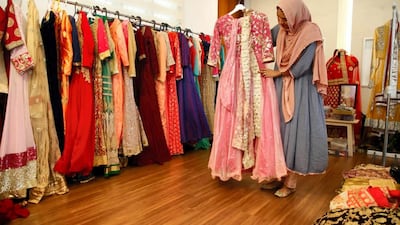 The boutique has a separate section for brides-to-be to pick up a wedding dress of their choice at no cost. Courtesy Rainbow: The Women’s Outfit
