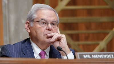 Bob Menendez during a Senate foreign relations committee hearing in December last year. AP