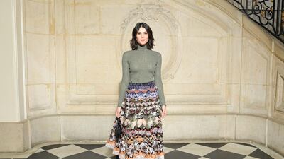 Gemma Arterton at the Christian Dior show (Photo by Pascal Le Segretain/Getty Images)