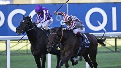 The combination of Christophe Soumillon and Cirrus des Aigles, right, is favourite to win in Chantilly on Saturday.