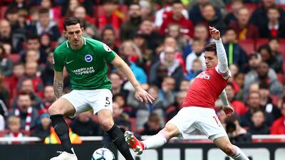 Centre-back: Lewis Dunk (Brighton & Hove Albion) – Brighton had already clinched safety, but Dunk was a rock at the back as they fought nonetheless to get a surprise point at Arsenal. Reuters