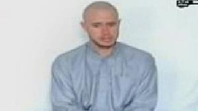 This frame grab taken from an internet video shows a US soldier who was reportedly snatched by the Taliban in Afghanistan in June.