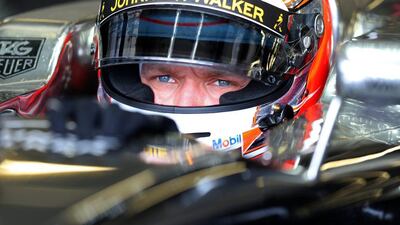 Kevin Magnussen of Denmark and McLaren sits in his car in the garage during day two of testing at Silverstone Circuit on July 9, 2014 in Northampton, England. Mark Thompson/Getty Images