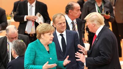 The visit of US president Donald Trump to Germany last week was met by anti-capitalist protests. Ian Langsdon / Reuters