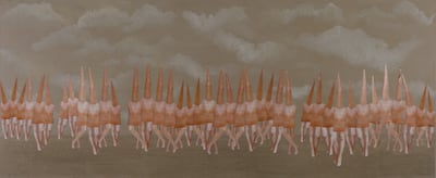 Huda Lutfi's work The Fool's Play, 2016, was shown at her long-standing gallery the Third Line in Dubai. Photo: Huda Lufti