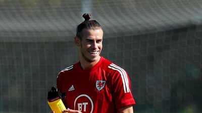 Wales attacker Gareth Bale during training. Reuters