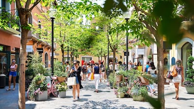 A view of La Roca Village, in Barcelona, Spain, one of 11 locations the Bicester concept has expanded to. Photo: Bicester Collection