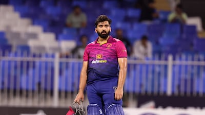 Alishan Sharafu has been the form player for the UAE with the bat. Chris Whiteoak / The National