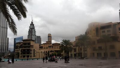 As of Saturday afternoon, the rain was between light and heavy at times. Satish Kumar / The National