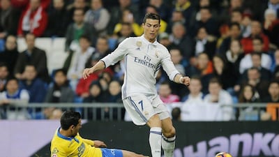 Cristiano Ronaldo missed Real Madrid's Primera Liga win against Eibar due to a minor injury but he is back in the squad for the Uefa Champions League last 16 second leg tie with Napoli. Paul White / AP Photo