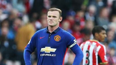 Manchester United striker Wayne Rooney after the draw with Sunderland. AFP