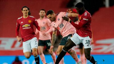 Billy Sharp - 6. After testing de Gea in the 17th minute before almost fouling him in the lead-up to the Blades’ opener, Sharp rarely offered much in the final third. AFP