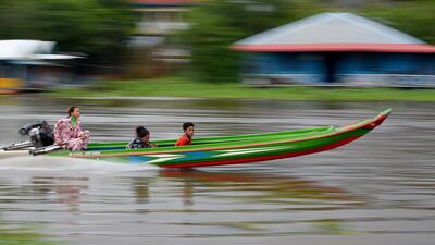 Tonle Sap lake in Cambodia. Climate change and dams upstream on the Mekong have caused water levels are falling and fish stocks are dwindling. AFP