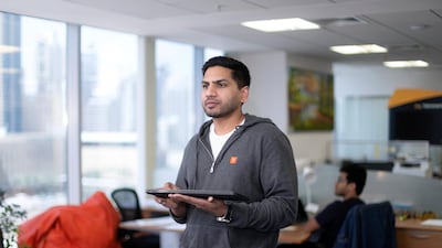 Arjun Mohan set up Tenderd in May 2018 to match companies with spare equipment to rent with those looking to hire. Reem Mohammed/The National