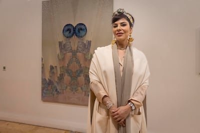 Camelia Mohebi with her work Reflections of Ether. Antonie Robertson / The National