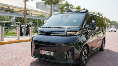 Uber is test-driving WeRide's Robotaxi GXR, which it plans to use for its autonomous Abu Dhabi taxi service. All photos: Pawan Singh for The National