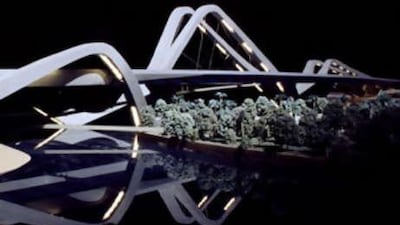 Strong connection: the new Sheikh Zayed bridge will open near the current link to Abu Dhabi, the 1970s-era Maqta bridge.