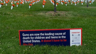 The Gun Violence Memorial on the National Mall in Washington, on June 7. Bloomberg