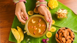 Onam sadhya is the vegetarian feast served during Kerala's annual harvest festival. Adobe