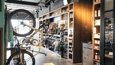 Pedal is a cycling shop and cafe in Ras Al Khor, Dubai. All photos: Antonie Robertson / The National