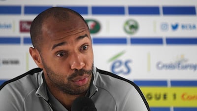 Monaco manager Thierry Henry made four changes to the team which lost to Rennes before the international break. AFP