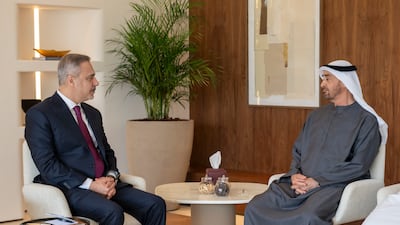 President Sheikh Mohamed with Mr Fidan