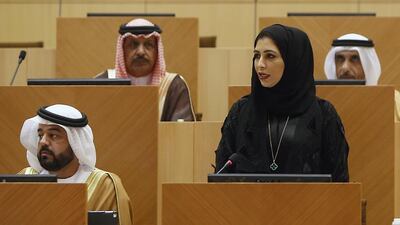 Azza bin Suleiman, FNC member from Dubai, wants to know what can be done to curb fee increases. Ravindranath K / The National