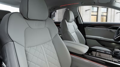 Stitched leather is an interior feature on the A8 and S8 models.