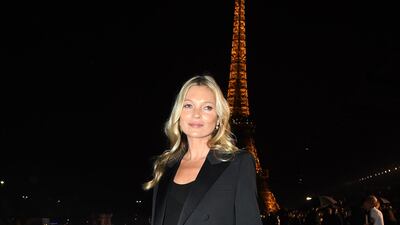 Kate Moss attends the Saint Laurent Womenswear show as part of Paris Fashion Week on September 24, 2019. Getty Images
