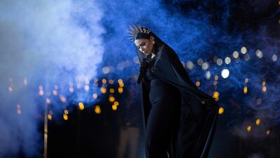 Iraqi singer Sara Mohammed performs during Ramadan in Iraq's southern city of Basra. AFP