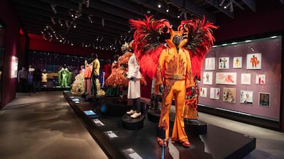 Costumes from various films are also exhibited. AFP