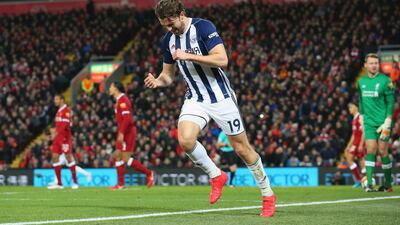 Striker: Jay Rodriguez (West Brom) – Ran Liverpool ragged in a superb display at Anfield. Scored two goals, the first with an unstoppable shot, in a stunning result. Alex Livesey / Getty Images