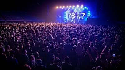 The show was held with special permission from Spanish health authorities. AP Photo