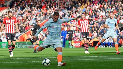 Eden Hazard has struck eight times in 10 games for Chelsea so far this season, including in Saturday's win at Southampton. Reuters