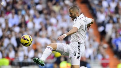 Real Madrid's French forward Karim Benzema. AFP