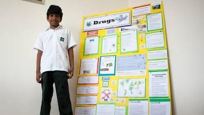 Mohammed al Suwaidi started to raise awareness about the dangers of drugs at his school.