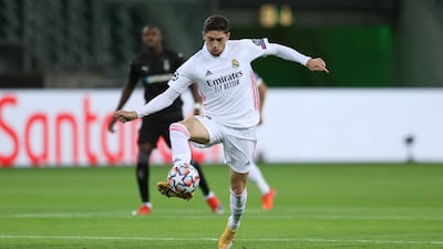 Federico Valverde of Real Madrid, up £18.24m to £63.86m. Getty