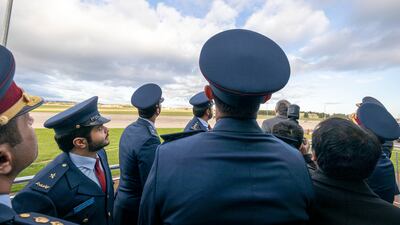 Dr Khalid Al Attiyah, Qatar's minister of state for defence, and Ben Wallace, UK secretary of state for defence, visit RAF Leeming in North Yorkshire, to view the squadron. MOD