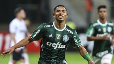 Gabriel Jesus signed for Manchester City in August but was immediately loaned back to Palmeiras where he helped the club clinch the Brazilian league title. Adailton Damasceno Getty Images