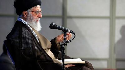 Iranian Supreme Leader Ayatollah Ali Khamenei, pictured here on September 12, 2017, says Tehran will not be bullied by the United States over the nuclear deal. Leader Official Website Handout / EPA