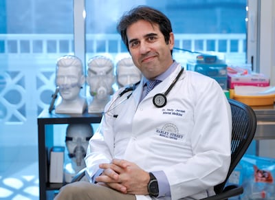 Dr Hady Jerdak, a sleep specialist at Harley Street Medical Centre, says nearly 30 per cent of his patients come to him with ‘coronasomnia’. Victor Besa / The National
